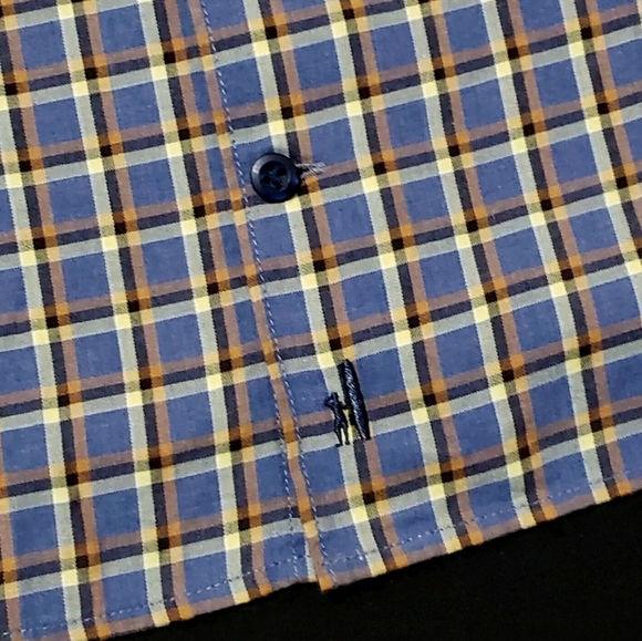 Johnnie-O Mens 2XL Multicolor Check Plaid Long Sleeve Button Shirt $135 - Picture 5 of 7